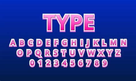 Pink Font Vector Art, Icons, and Graphics for Free Download