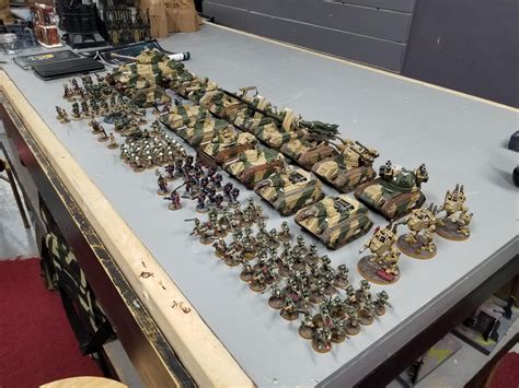 My Cadian 707th army from an Apocalypse Game earlier this year. I really need to photograph the ...