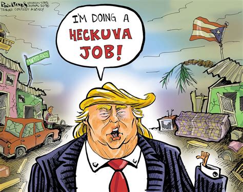 Political cartoon U.S. Trump Hurricane Maria Puerto Rico Trump George W Bush | The Week