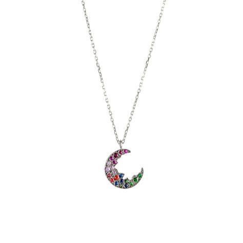 Broken Moon Small Necklace - Alveare