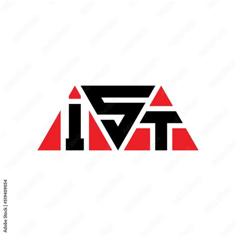 IST triangle letter logo design with triangle shape. IST triangle logo design monogram. IST ...