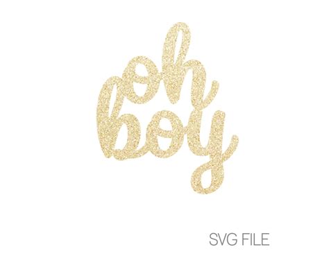 Oh Boy SVG File Baby Shower SVG Digital Download Svg - Etsy