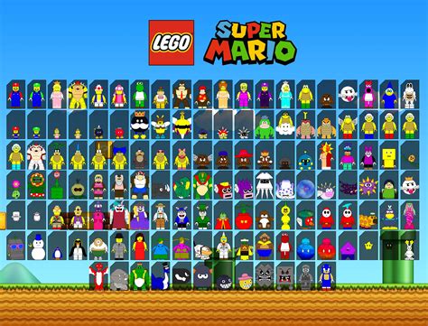 LEGO Super Mario: The Video Game - Custom LEGO character grid for video game concept : r/legogaming