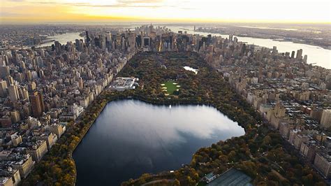 HD wallpaper: Manhattan Central Park Aerial View, travel and world ...