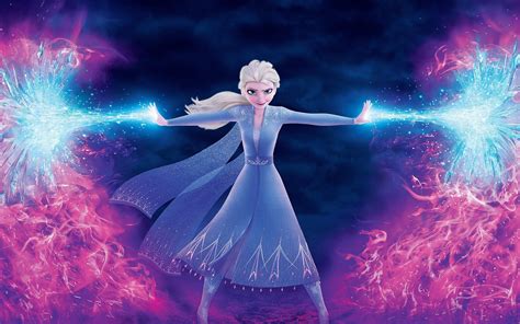 Wallpaper Elsa, magic, ice and fire, Frozen 2 3840x2160 UHD 4K Picture ...