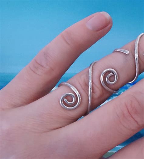 Arthritis Finger Splint With Curls Sterling Silver 925 or - Etsy