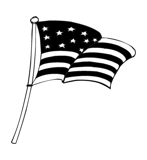 Free American Flag Clip Art Black And White, Download Free American Flag Clip Art Black And ...