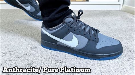 Nike Dunk Low Anthracite/ Pure Platinum Review& On foot - YouTube