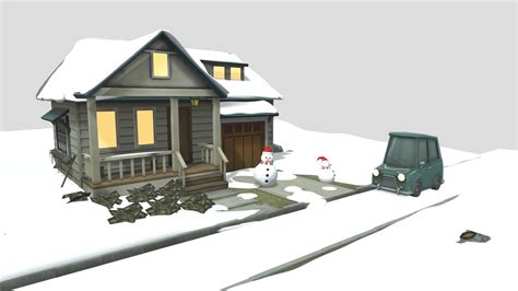 Christmas House - 3D model by TeryDesign (@sanbervol) [3374d7d] - Sketchfab