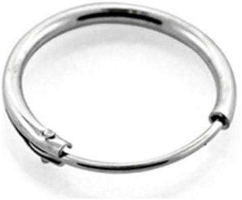 Amazon.com: 925 Sterling Silver Nose Ring Hoop 5/16" 7.9mm 22G: Jewelry