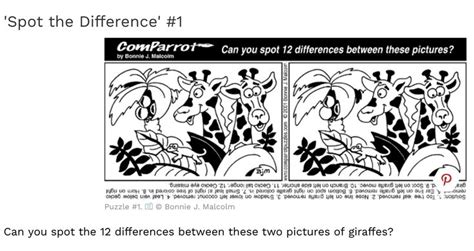 Spot The Difference 1 | Brain teasers, Jigsaw puzzles online, Free printables