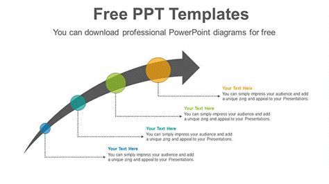 Ascending Arrow Minimalist PowerPoint Template Design for Free