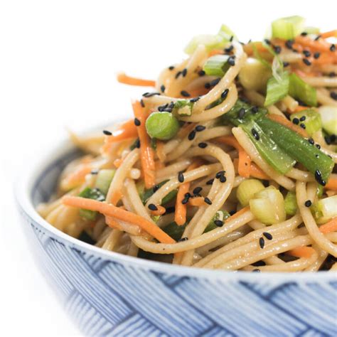 Soba Noodle Salad with Sesame Ginger Soy Vinaigrette - The Lemon Bowl®