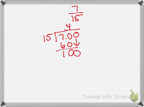 SOLVED:Convert the given fraction to a repeating decimal. Use the "repeating bar” notation. (532 ...