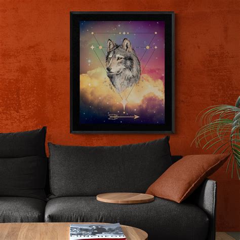 Wolf Wall Art Fantasy Wolf Art Print Animal Digital Art - Etsy