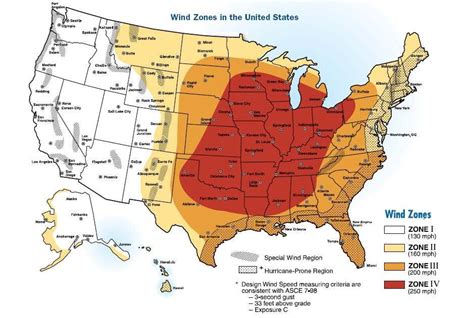 Wind Zones in the United States [939x631] : MapPorn