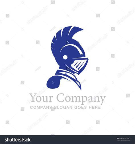 Vector Illustration Knight Logo Template Stock Vector (Royalty Free ...