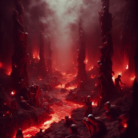 Hellish landscapes. 6 is were the action begins. : r/DalleGoneWild