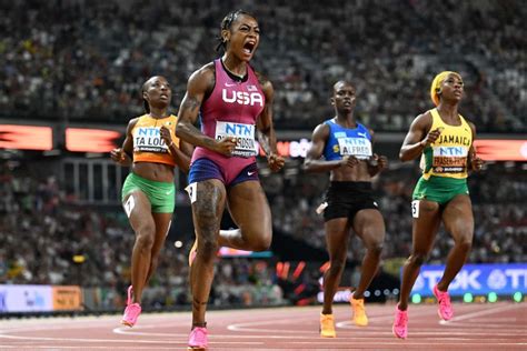 Sha’Carri Richardson Storms to Win in 100 Meters - 2023 World Championships