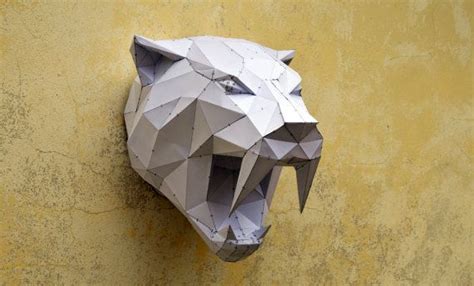 Hacer su propio tigre Sabertooh. | Animal de papercraft | Animal de ...