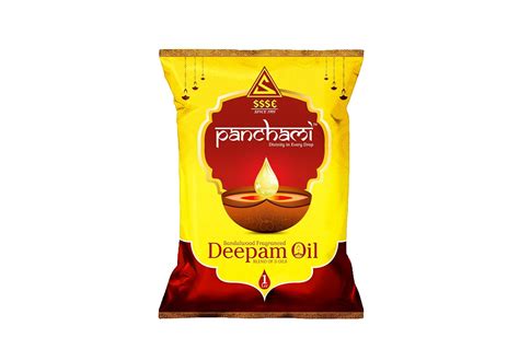 Panchami Aromatherapeutic Panchami Deepam Oil Pouch|| 100% Pure & Natural || Lamp Oil for Pooja ...