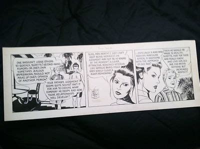 Original Mary Worth Comic Strip Art Newspaper Signed December 21 1972 Pen & Ink | #411305711