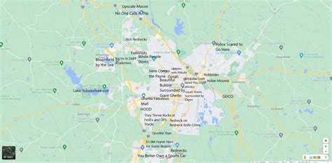 Judgmental Map of Macon : r/macon