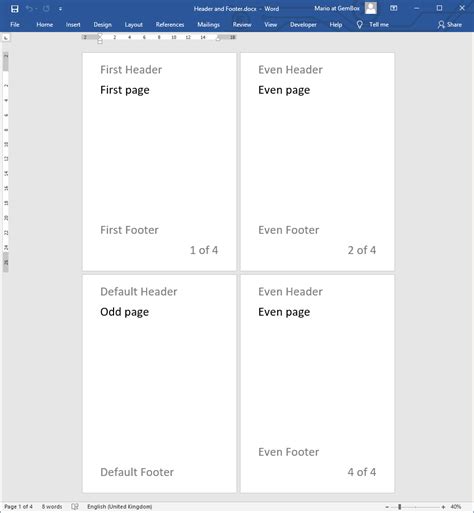 Sample Header And Footer Designs For Microsoft Word - canvas-mongoose