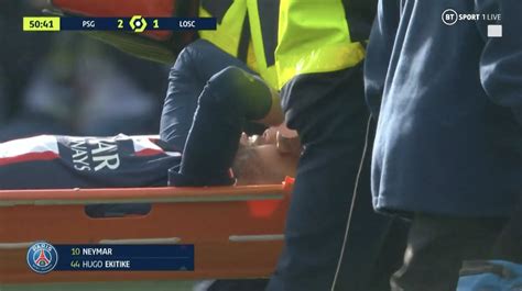 Neymar leaves on stretcher in tears after shocking ankle injury