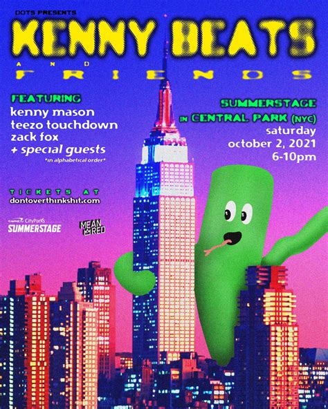 D.O.T.S Presents: Kenny Beats & Friends - City Parks Foundation