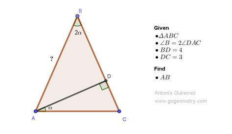 Geometry Problem 1507: Understanding Triangle Geometry: Double Angles ...