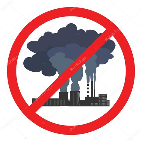 Stop air pollution sign. Vector illustration Stock Vector by ©Kannaa 99535096