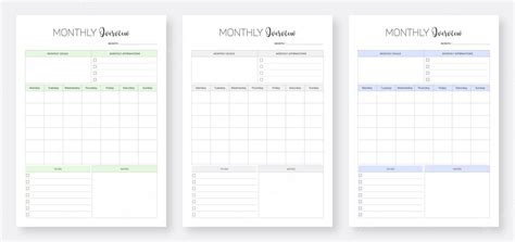 Premium Vector | Monthly planner templates minimalist modern planner template design set