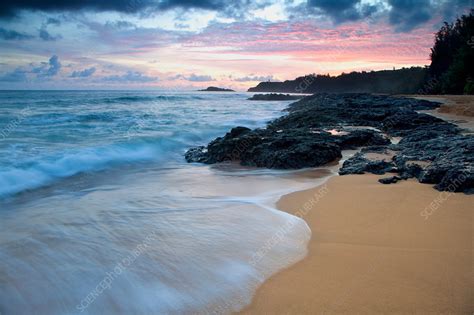 Kauapea Beach, Hawaii - Stock Image - C025/1219 - Science Photo Library