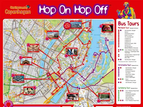 Copenhagen Attractions Map PDF - FREE Printable Tourist Map Copenhagen, Waking Tours Maps 2020