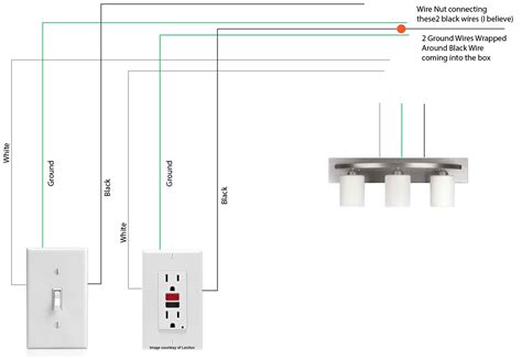 lighting - Wiring a light fixture in bathroom attached to a switch and ...