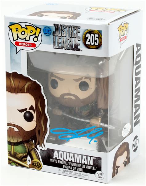 Jason Momoa Signed "Justice League" Aquaman Funko Pop! Vinyl Figure (JSA COA) | Pristine Auction