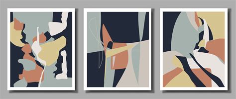 A set of abstract posters. 14273400 Vector Art at Vecteezy