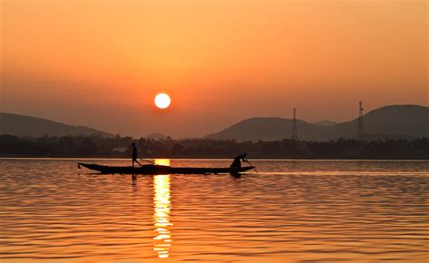 Sunset on Chilika Lake 001 by rajooda on DeviantArt