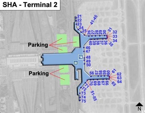 Shanghai Hongqiao Airport SHA Terminal 2 Map