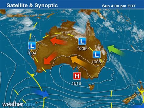 2017-01-15-1600 Synoptic Chart | Chart, Satellites, Weather