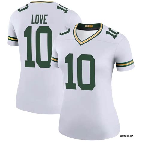 Women's Jordan Love Green Bay Packers Color Rush Jersey - White Legend