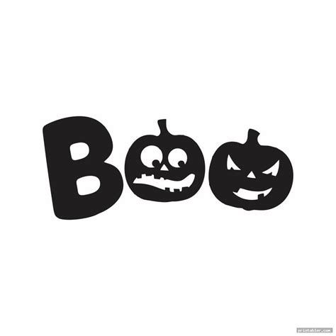 Boo Printable Letters