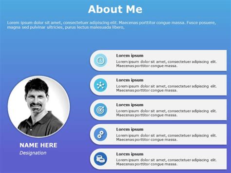 About Me Slide09 PowerPoint Template