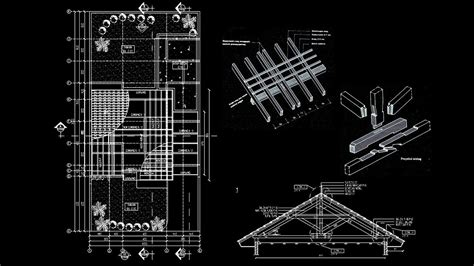 Rencana Atap Autocad