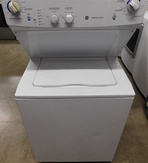 STACKED GENERAL ELECTRIC (FULL SIZE) (VERY NEW) WASHER & (GAS) DRYER ...