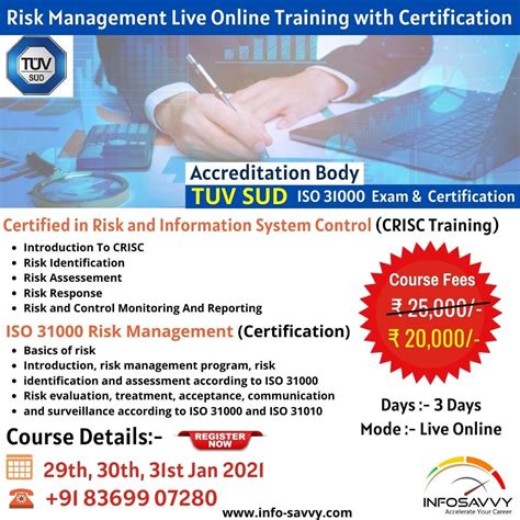 #CRISC Training & #ISO31000 risk management Exam & Certification Course ...