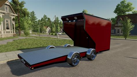 Race car trailer FS22 - KingMods