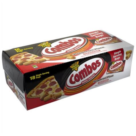 Combos Pepperoni Pizza Baked Snacks Cracker -- 216 per case., 12-18-1.7 OUNCE - Baker’s