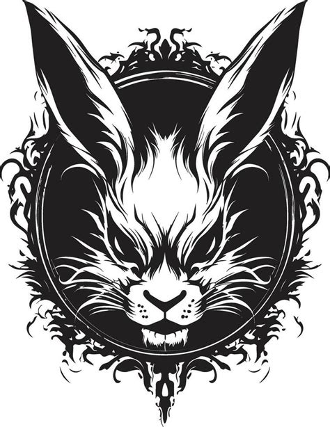 Abstract Black Hare Vector Icon Premium Rabbit Monochrome Symbol ...